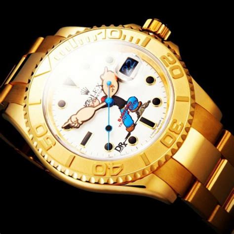 gold popeye rolex